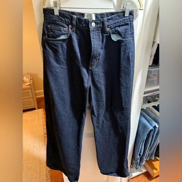 Reformation Black Flare & Wide Leg Jeans - Picture 7 of 9